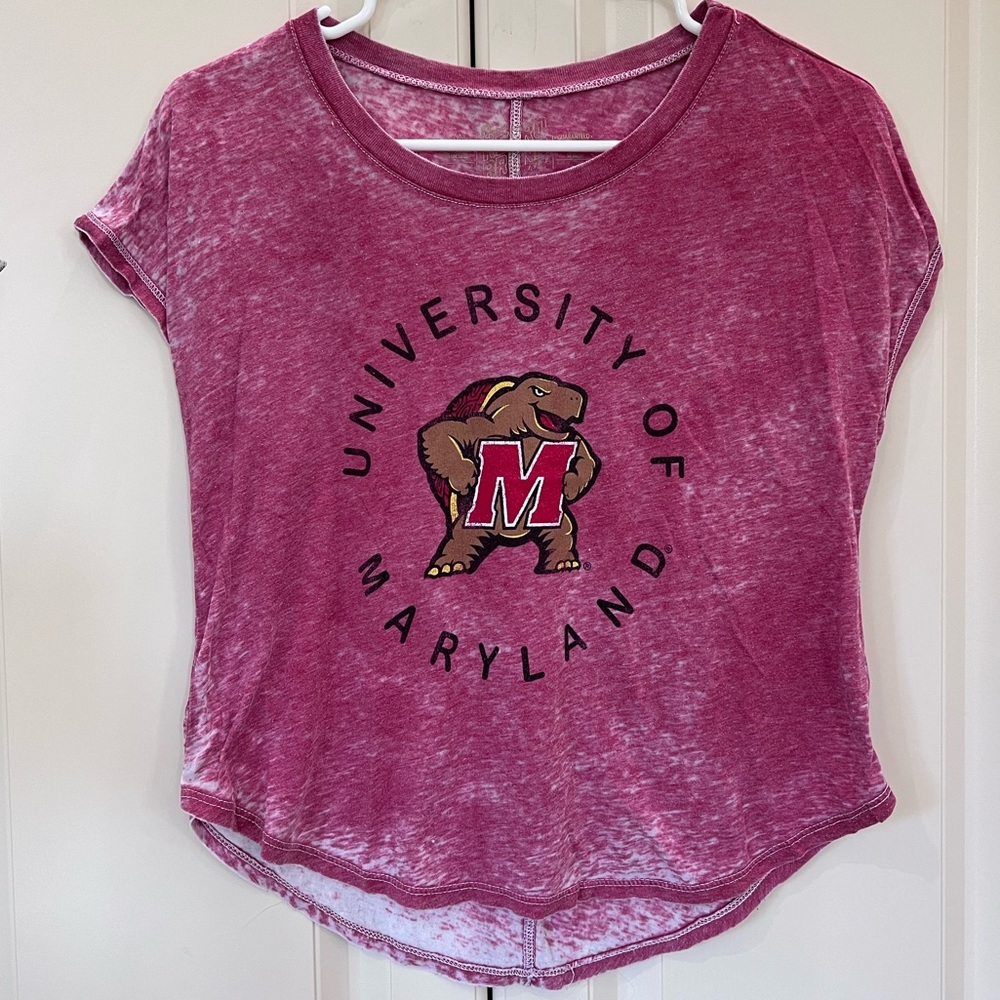 University of Maryland Retro Brand Burnout Tee Youth L